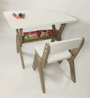 Детский растущий стол-парта и стул Я САМ "Умка" (Дуб/Серый) в Урае - uray.ok-mebel.com | фото 8