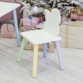 Детский стул Облачко (Белый/Белый/Цветной) в Урае - uray.ok-mebel.com | фото