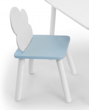 Детский стул Облачко (Белый/Голубой/Белый) в Урае - uray.ok-mebel.com | фото