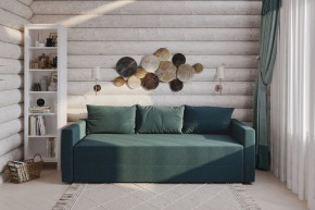 Диван-кровать Вало сине-зелёный, ткань рогожка в Урае - uray.ok-mebel.com | фото 2