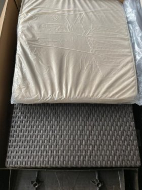 Диван пластиковый Корфу Макс (Corfu love seat max) коричневый в Урае - uray.ok-mebel.com | фото 5
