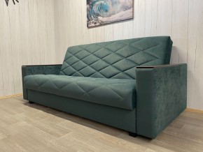 Диван Престиж-15 (НПБ+МДФ) велюр Sensey bottle green в Урае - uray.ok-mebel.com | фото 3