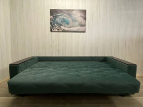 Диван Престиж-15 (НПБ+МДФ) велюр Sensey bottle green в Урае - uray.ok-mebel.com | фото 4
