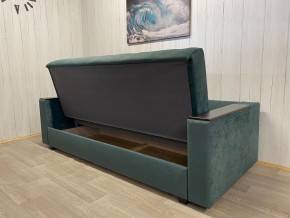 Диван Престиж-15 (НПБ+МДФ) велюр Sensey bottle green в Урае - uray.ok-mebel.com | фото 5