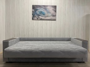Диван Престиж-15 (НПБ+МДФ) велюр Sensey silver в Урае - uray.ok-mebel.com | фото 5