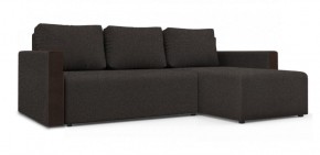 Диван угловой Алиса 3 Bahama GRAFIT - Teos Dark Brown в Урае - uray.ok-mebel.com | фото