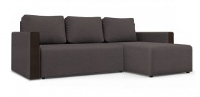 Диван угловой Алиса 3 Bahama GREY - Teos Dark Brown в Урае - uray.ok-mebel.com | фото