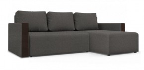 Диван угловой Алиса 3 Bahama STEEL - Teos Dark Brown в Урае - uray.ok-mebel.com | фото