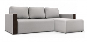 Диван угловой Алиса 3 Bahama WHITE - Teos Dark Brown в Урае - uray.ok-mebel.com | фото