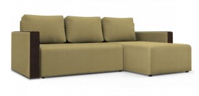 Диван угловой Алиса 3 Vital BANANA - Teos Dark Brown в Урае - uray.ok-mebel.com | фото