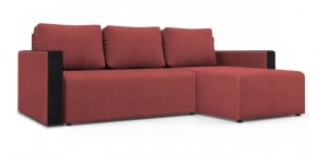 Диван угловой Алиса 3 Vital PEACH - Teos Black в Урае - uray.ok-mebel.com | фото