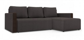 Диван угловой Алиса 3 Vital PEBBLE - Teos Dark Brown в Урае - uray.ok-mebel.com | фото