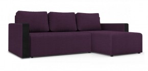 Диван угловой Алиса 3 Vital PLUM - Teos Black в Урае - uray.ok-mebel.com | фото