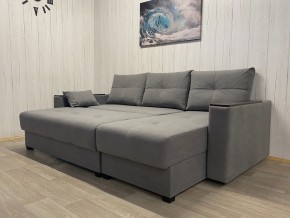 Диван угловой Комфорт-3 (НПБ+МДФ) велюр Galaxy Lite 26 в Урае - uray.ok-mebel.com | фото 3