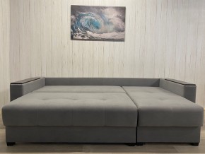 Диван угловой Комфорт-3 (НПБ+МДФ) велюр Galaxy Lite 26 в Урае - uray.ok-mebel.com | фото 4