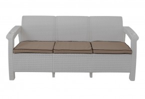 Диван Yalta Premium Sofa 3 Set (Ялта) белый (+подушки под спину) в Урае - uray.ok-mebel.com | фото 2