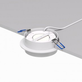 DK2090-WH Встраиваемый светильник FLAT, IP 20, до 15 Вт, GX53, LED, белый, алюминий в Урае - uray.ok-mebel.com | фото 3