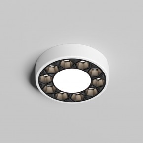 DK2440-WB Встраиваемый светильник DUAL 5+5 Вт, LED 4000K, IP 20, d90mm, белый/черный, алюминий/акрил в Урае - uray.ok-mebel.com | фото