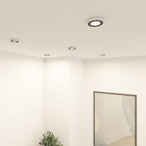 DK2441-WB Встраиваемый светильник DUAL 9+9 Вт, LED 4000K, IP 20, d120mm, белый/черный, алюминий/акрил в Урае - uray.ok-mebel.com | фото 6
