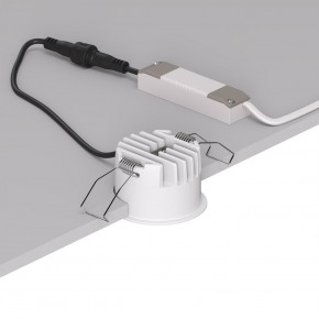 DK2510-WB Встраиваемый светильник SPACE со светодиодом d65 220V 8W 38° 4000К IP20 белый/черный алюминий в Урае - uray.ok-mebel.com | фото 3