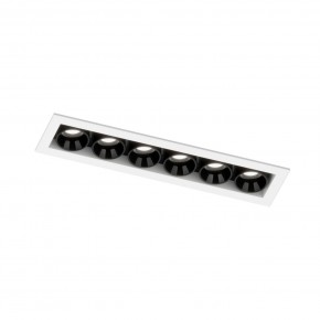 DK2514-WB Встраиваемый светильник SPACE со светодиодом L126mm 220V 10W 38° 4000К IP20 белый/черный алюминий в Урае - uray.ok-mebel.com | фото 5