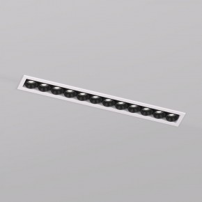 DK2515-WB Встраиваемый светильник SPACE со светодиодом L240mm 220V 20W 38° 4000К IP20 белый/черный алюминий в Урае - uray.ok-mebel.com | фото