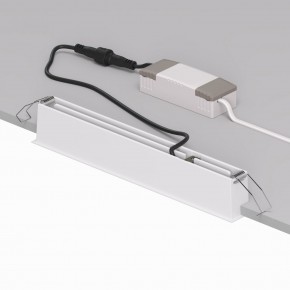DK2515-WB Встраиваемый светильник SPACE со светодиодом L240mm 220V 20W 38° 4000К IP20 белый/черный алюминий в Урае - uray.ok-mebel.com | фото 3