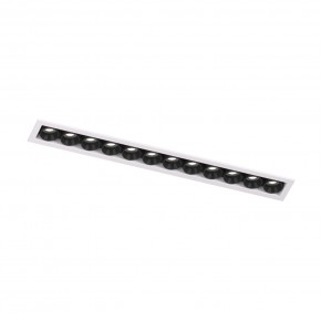 DK2515-WB Встраиваемый светильник SPACE со светодиодом L240mm 220V 20W 38° 4000К IP20 белый/черный алюминий в Урае - uray.ok-mebel.com | фото 4