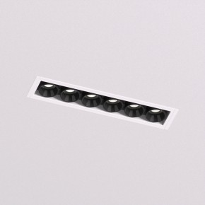 DK2531-WB Встраиваемый светильник SPACE со светодиодом под шпатлевку L126mm 220V 10W 38° 4000К IP20 белый/черный алюминий в Урае - uray.ok-mebel.com | фото