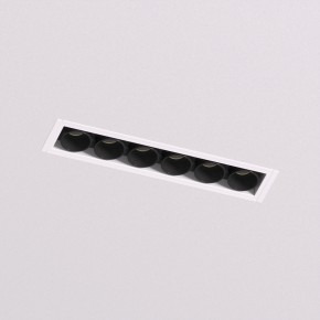 DK2531-WB Встраиваемый светильник SPACE со светодиодом под шпатлевку L126mm 220V 10W 38° 4000К IP20 белый/черный алюминий в Урае - uray.ok-mebel.com | фото 2