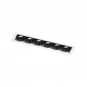 DK2531-WB Встраиваемый светильник SPACE со светодиодом под шпатлевку L126mm 220V 10W 38° 4000К IP20 белый/черный алюминий в Урае - uray.ok-mebel.com | фото 6