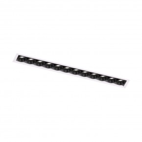 DK2532-WB Встраиваемый светильник SPACE со светодиодом под шпатлевку L240mm 220V 20W 38° 4000К IP20 белый/черный алюминий в Урае - uray.ok-mebel.com | фото 5