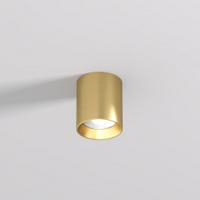 DK2610-SB Накладной светильник SHINE TUBE со светодиодом, D70*H80, IP20, 3000К, 10W, RA?90, сатинированная латунь, алюминий в Урае - uray.ok-mebel.com | фото