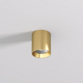 DK2610-SB Накладной светильник SHINE TUBE со светодиодом, D70*H80, IP20, 3000К, 10W, RA?90, сатинированная латунь, алюминий в Урае - uray.ok-mebel.com | фото 2