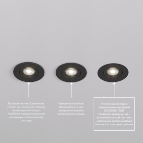 DK3020-BK Встраиваемый светильник, IP 20, 10 Вт, GU5.3, LED, черный, пластик в Урае - uray.ok-mebel.com | фото 5