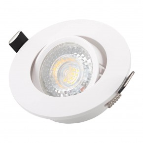 DK3020-WH Встраиваемый светильник, IP 20, 10 Вт, GU5.3, LED, белый, пластик в Урае - uray.ok-mebel.com | фото 2