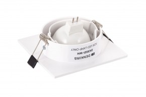 DK3021-WH Встраиваемый светильник, IP 20, 10 Вт, GU5.3, LED, белый, пластик в Урае - uray.ok-mebel.com | фото 4
