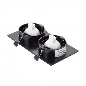 DK3022-BK Встраиваемый светильник, IP 20, 10 Вт, GU5.3, LED, черный, пластик в Урае - uray.ok-mebel.com | фото 3