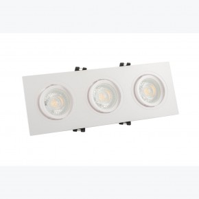DK3023-WH Встраиваемый светильник, IP 20, 10 Вт, GU5.3, LED, белый, пластик в Урае - uray.ok-mebel.com | фото 2