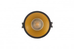 DK3026-BG Встраиваемый светильник, IP 20, 10 Вт, GU5.3, LED, черный/золотой, пластик в Урае - uray.ok-mebel.com | фото