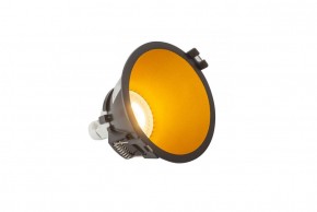 DK3026-BG Встраиваемый светильник, IP 20, 10 Вт, GU5.3, LED, черный/золотой, пластик в Урае - uray.ok-mebel.com | фото 3