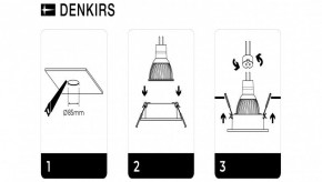 DK3026-WH Встраиваемый светильник, IP 20, 10 Вт, GU5.3, LED, белый, пластик в Урае - uray.ok-mebel.com | фото 7