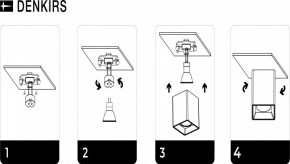 DK3030-BK Светильник накладной IP 20, 10 Вт, GU5.3, LED, черный, пластик в Урае - uray.ok-mebel.com | фото 7