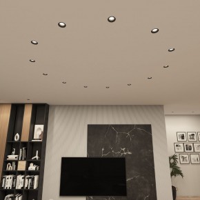 DK3055-BK Встраиваемый светильник, IP 20, 10 Вт, GU5.3, LED, черный, пластик в Урае - uray.ok-mebel.com | фото 3
