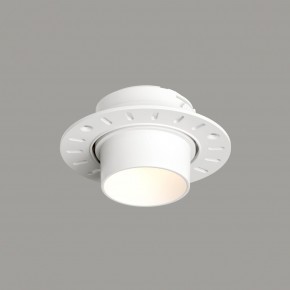 DK3056-WH Встраиваемый светильник под шпатлевку, IP20, до 15 Вт, LED, GU5,3, белый, пластик в Урае - uray.ok-mebel.com | фото 1