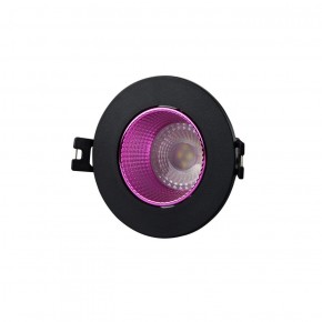 DK3061-BK+PI Встраиваемый светильник, IP 20, 10 Вт, GU5.3, LED, черный/розовый, пластик в Урае - uray.ok-mebel.com | фото