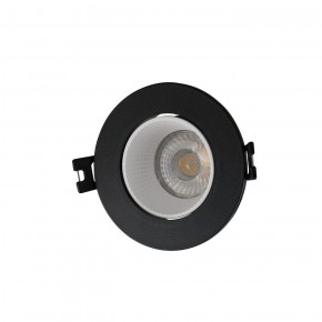 DK3061-BK+WH Встраиваемый светильник, IP 20, 10 Вт, GU5.3, LED, черный/белый, пластик в Урае - uray.ok-mebel.com | фото
