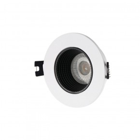 DK3061-WH+BK Встраиваемый светильник, IP 20, 10 Вт, GU5.3, LED, белый/черный, пластик в Урае - uray.ok-mebel.com | фото