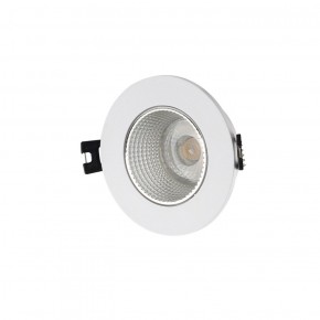 DK3061-WH+CH Встраиваемый светильник, IP 20, 10 Вт, GU5.3, LED, белый/хром, пластик в Урае - uray.ok-mebel.com | фото 1