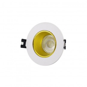 DK3061-WH+YE Встраиваемый светильник, IP 20, 10 Вт, GU5.3, LED, белый/желтый, пластик в Урае - uray.ok-mebel.com | фото